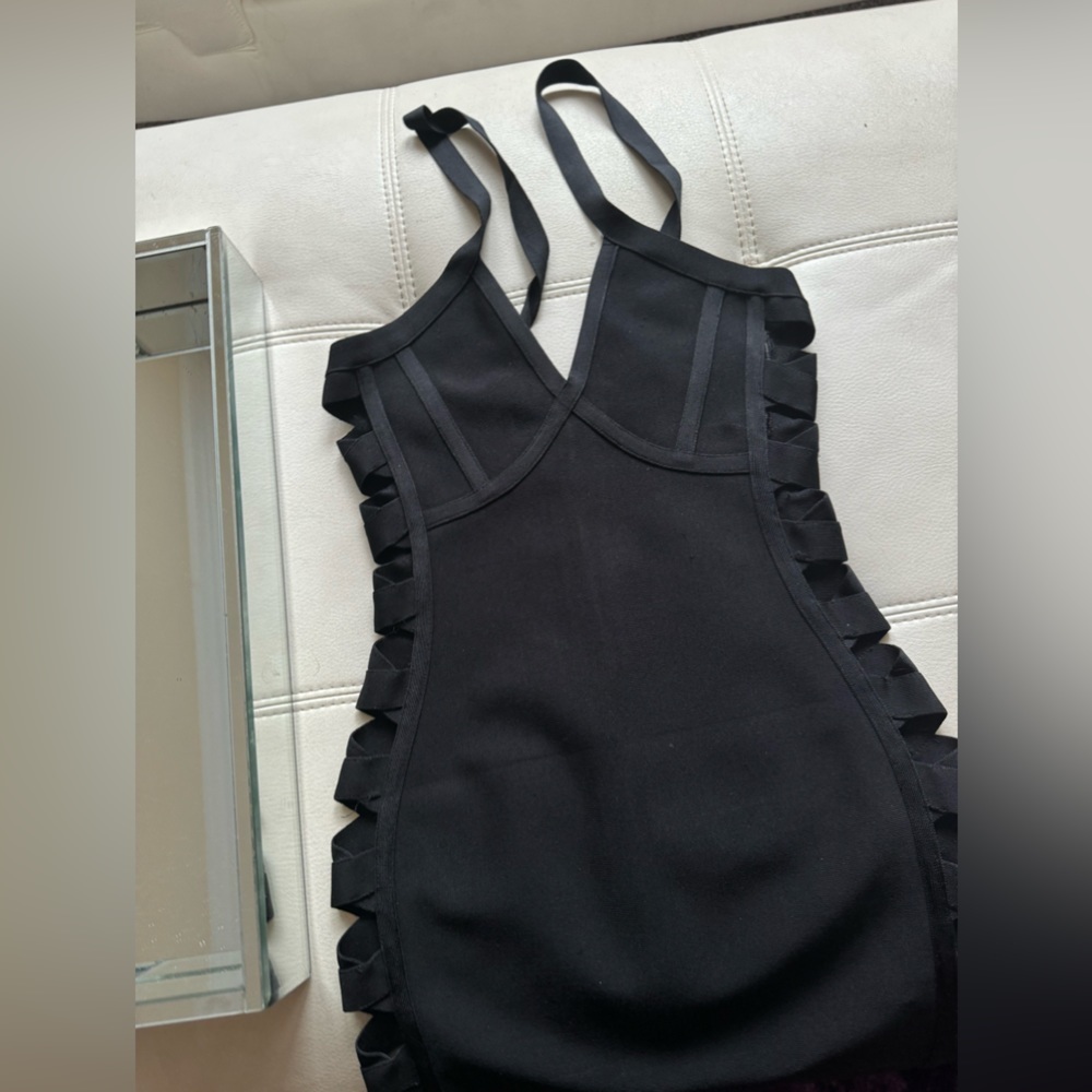 Black bandage dress